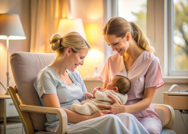 caring-moment-maternity-pediatric-care-nurturing-mother-baby_1198884-43171